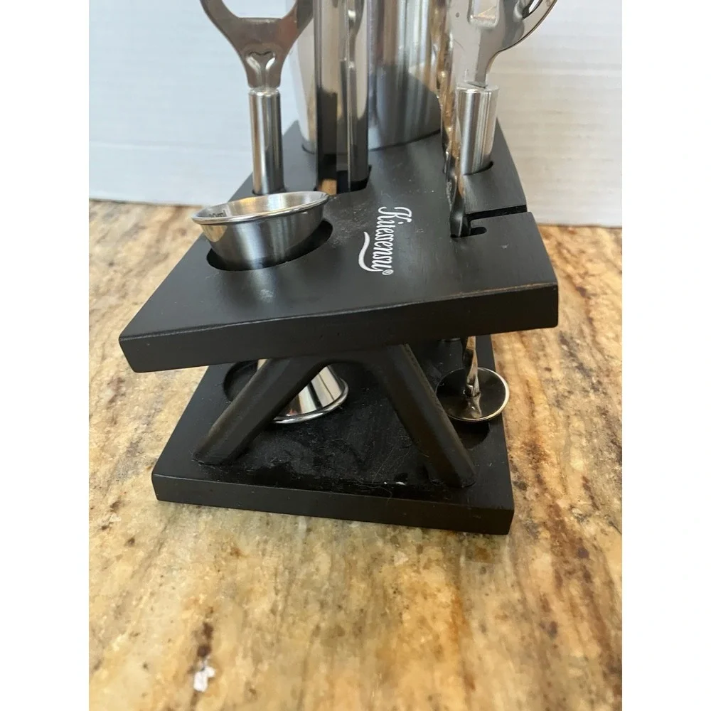 KITESSENSU Cocktail Shaker Set Bartender Kit with Stand | Bar Set Drink Mixer
